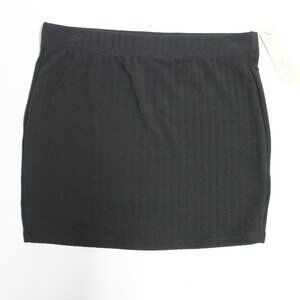 No Boundaries Elastic Waistband Small 4-6 Black Pull On Swim Cover Up Skirt